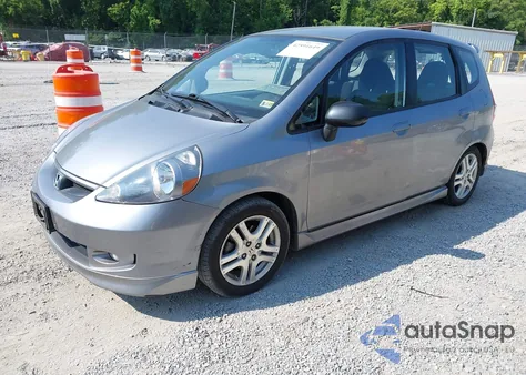 2007 Honda Fit S из США, поврежденный, VIN JHMGD37657S060853